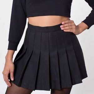 OG American Apparel Tennis Skirt in Black